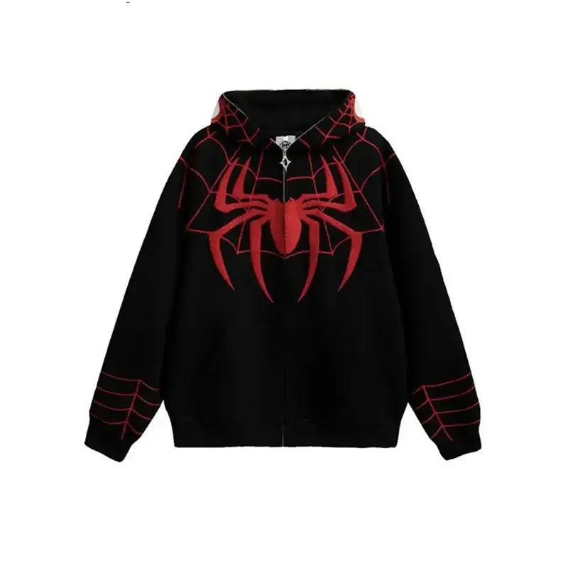 Spiderman Hooded Sweatshirt Jacket For Men  &  Women