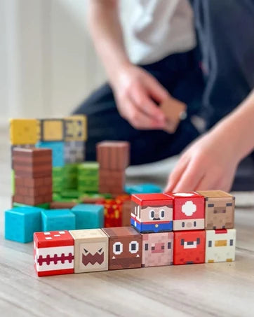 Magnetic Building Blocks Mine World Magnet Cube Set for Boy Girl Kid Age 3+ DIY Model Children Stem Minecraft STEM Sensory Toy