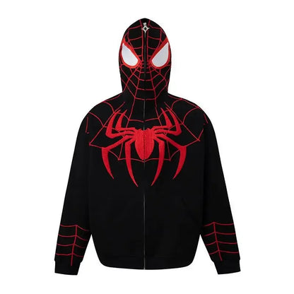 Spiderman Hooded Sweatshirt Jacket For Men  &  Women