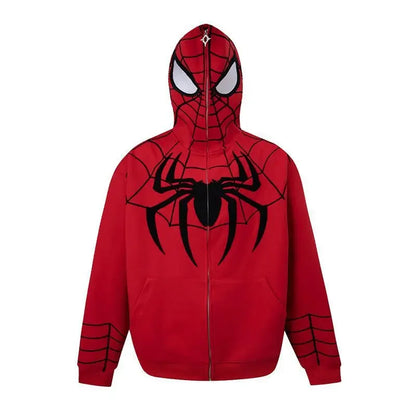 Spiderman Hooded Sweatshirt Jacket For Men  &  Women