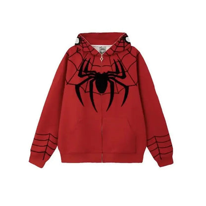 Spiderman Hooded Sweatshirt Jacket For Men  &  Women