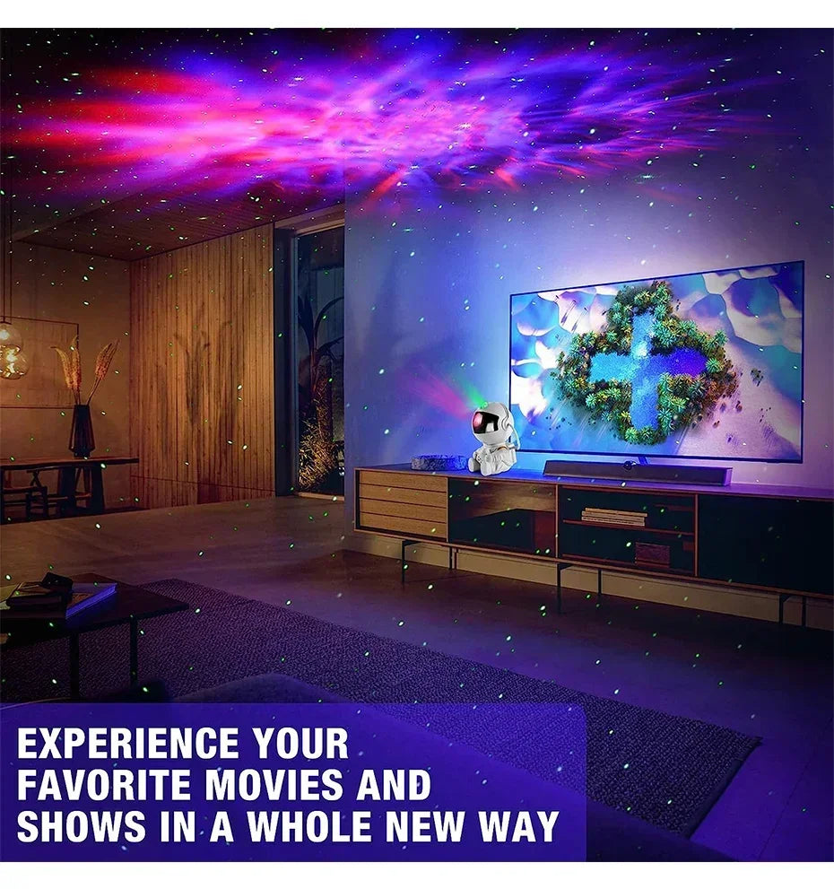 Galaxy Star Astronaut Projector LED Night Light Starry Sky Porjectors Lamp Decoration Bedroom Room Decorative For Children Gifts